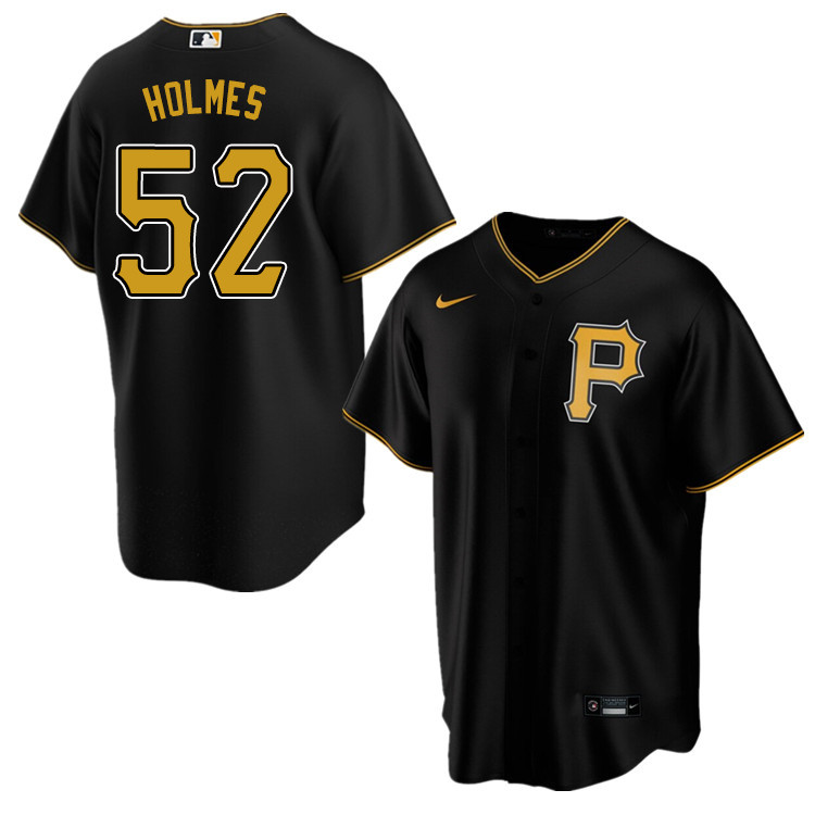 Nike Men #52 Clay Holmes Pittsburgh Pirates Baseball Jerseys Sale-Black